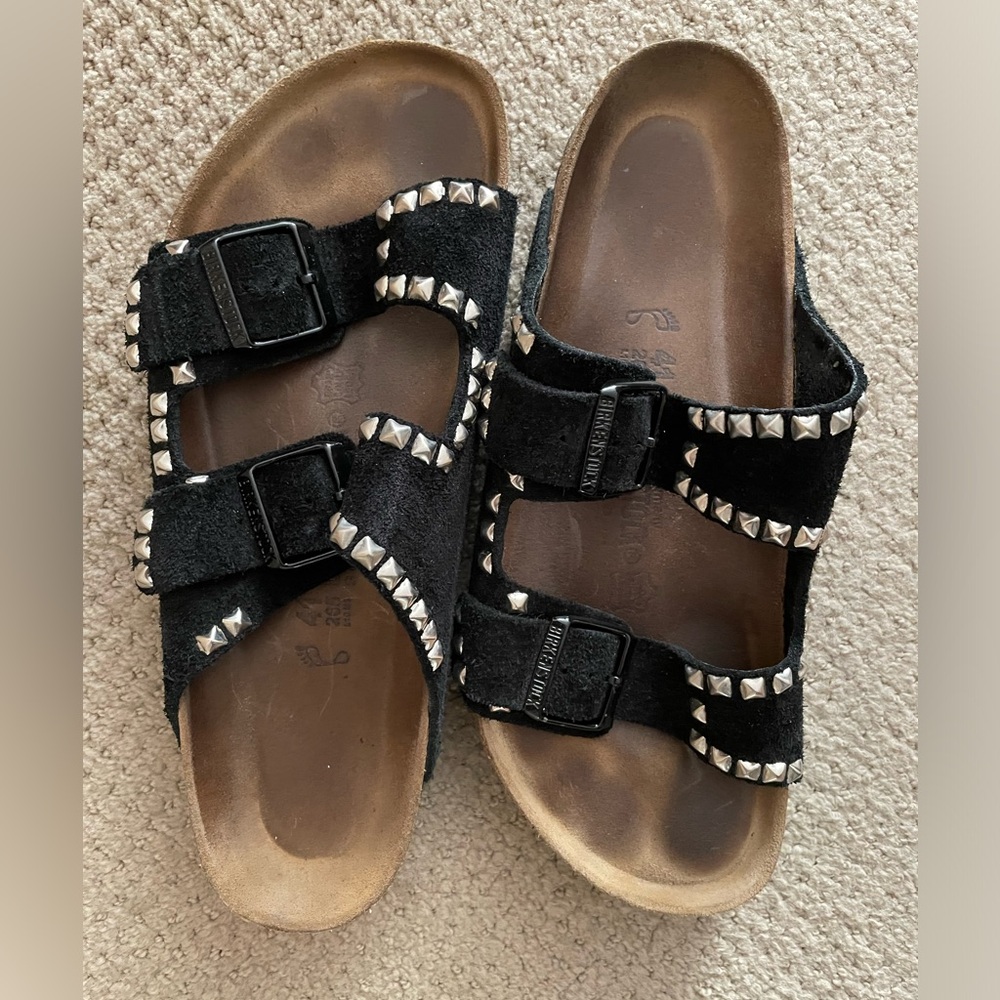 Women’s Custom Studded Birkenstock Arizona Sandals in Size 41